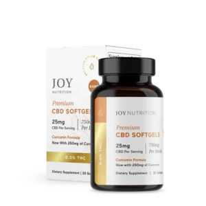 750mg CBD Softgels with Curcumin